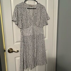 Loft fit and flare dress